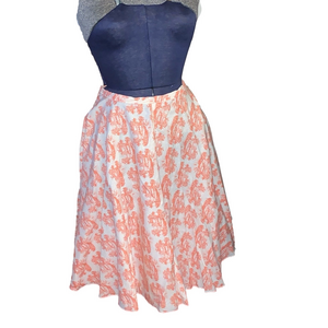 Women's Dish Skirt Small White Coral